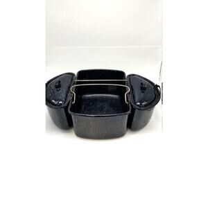 Vintage Enamelware Roaster Pans, Graniteware Camping Set